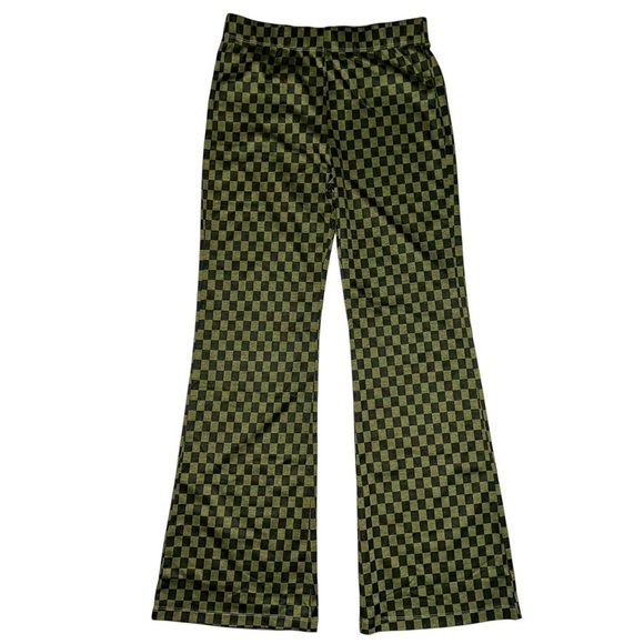 JODIFL Pants - Checkered Black and Green Pants size large nwt